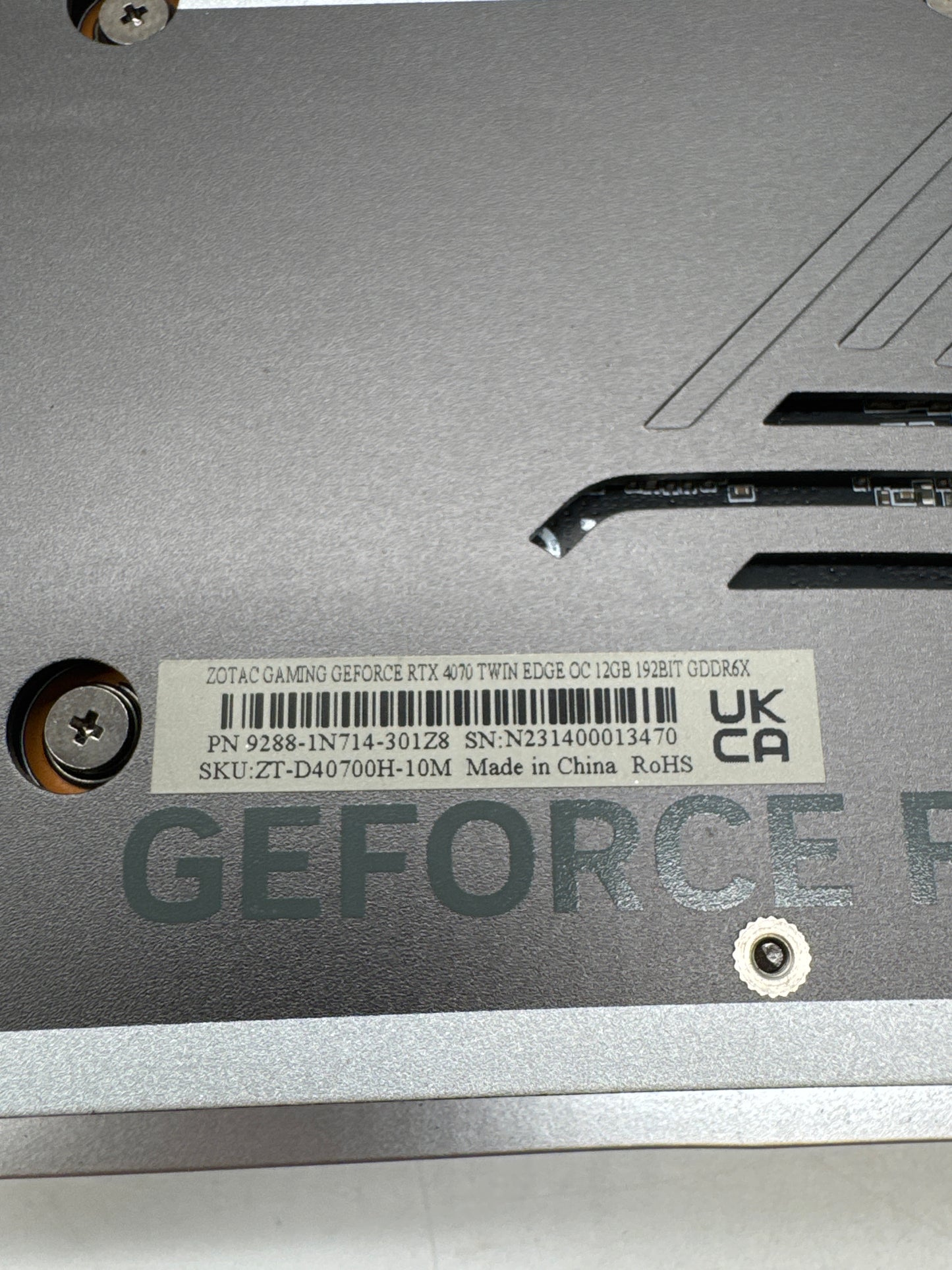 Zotac Gaming GeForce RTX 4070 Twin Edge OC 12GB 192 Bit GDDR6X Graphics Card