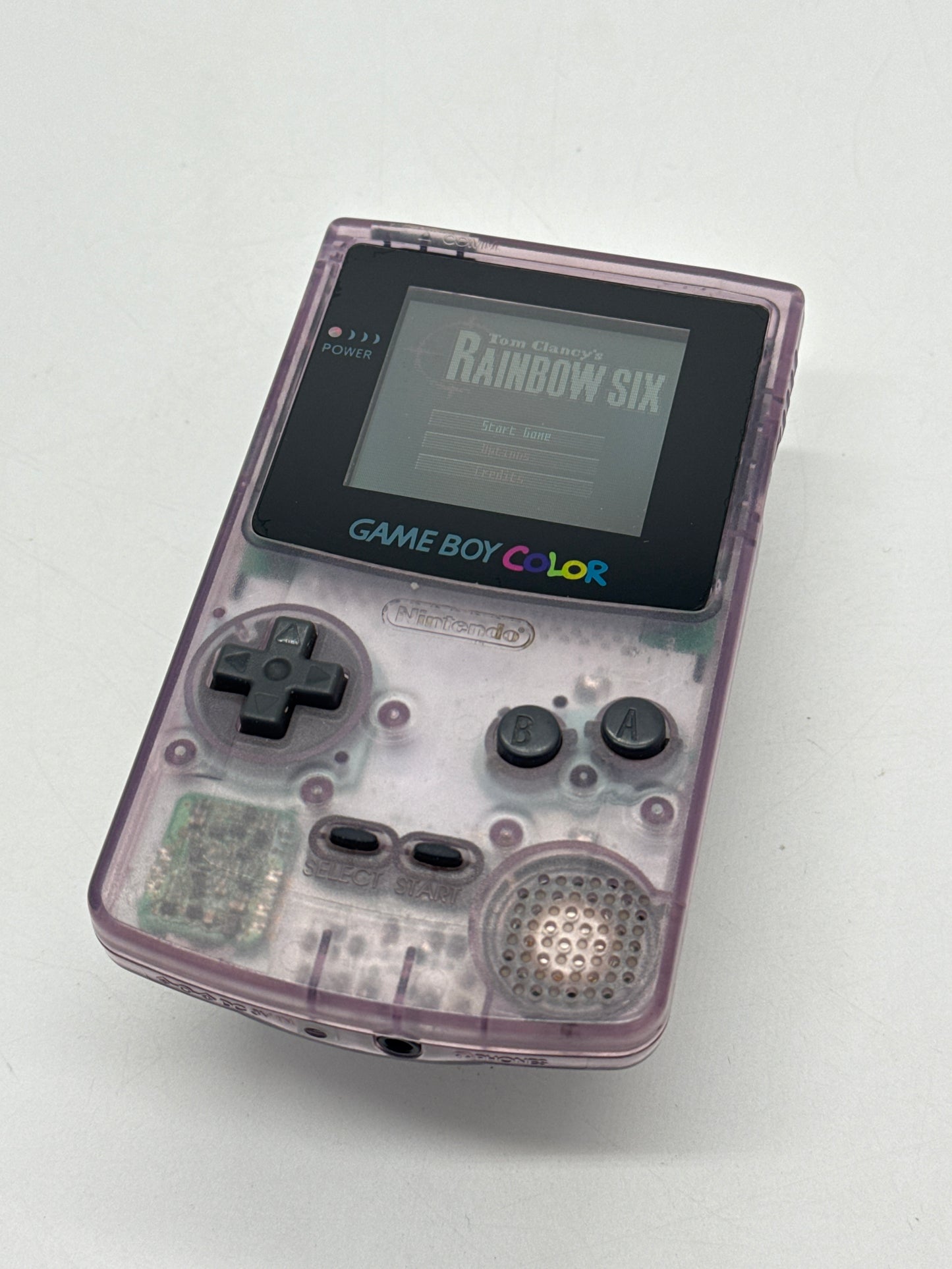 Nintendo Game Boy Color CGB-001 Atomic Purple Console #16 Missing Battery Lid