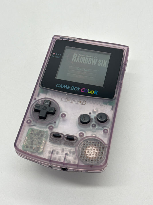 Nintendo Game Boy Color CGB-001 Atomic Purple Console #16 Missing Battery Lid