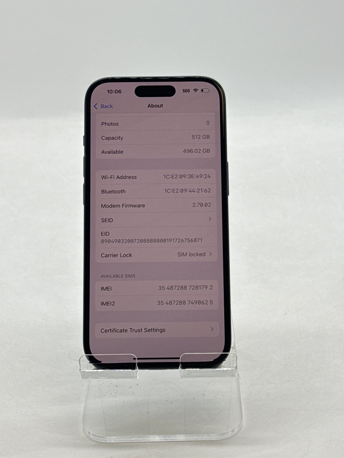 Boost Apple iPhone 15 A2846 512GB Black 99% Battery Health