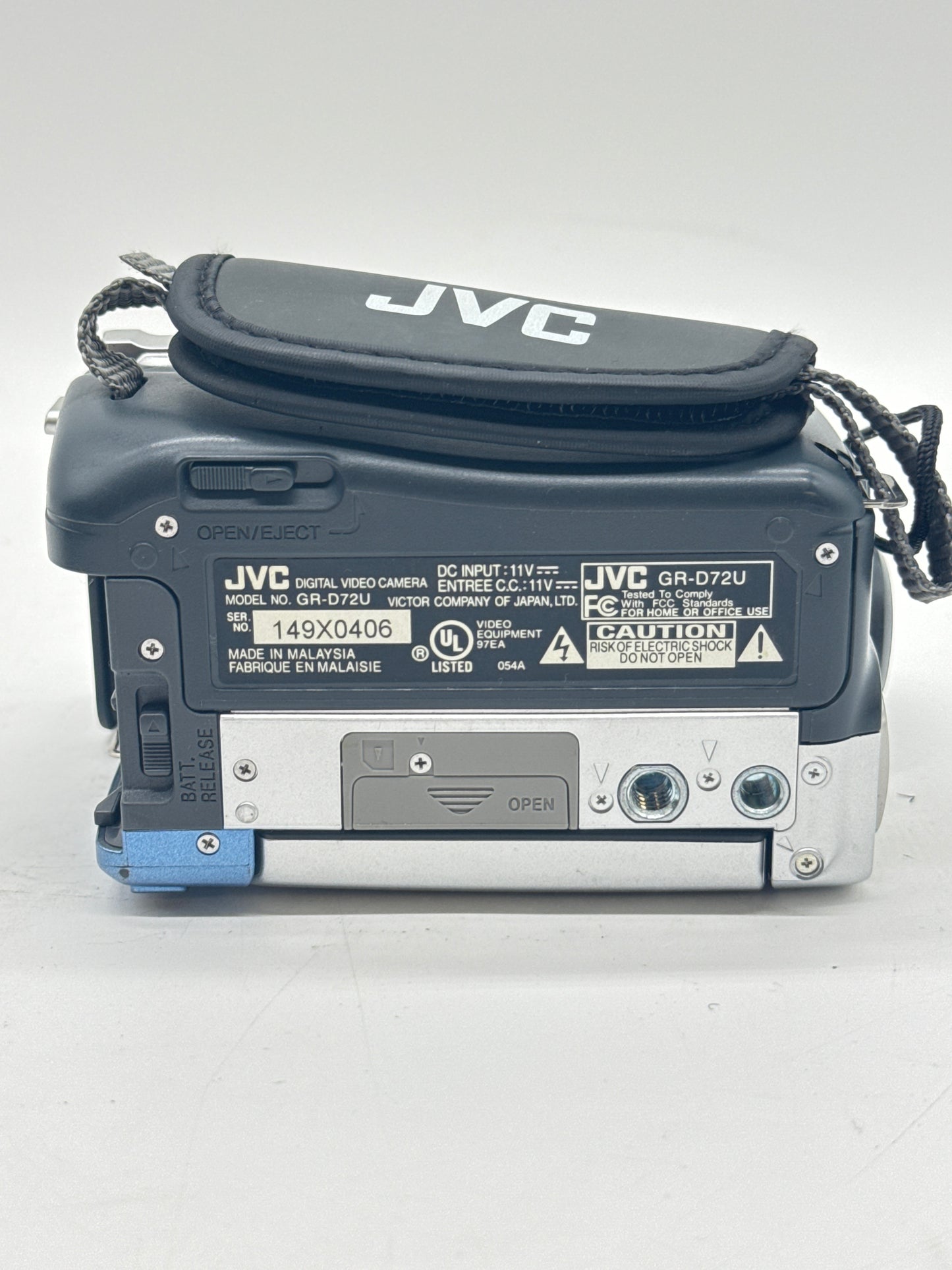 JVC Digital Video Camera 16x Optical Zoom GR-D72U UNTESTED