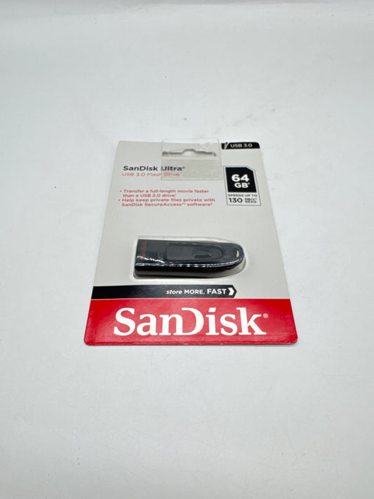 New SanDisk Ultra USB Stick 64GB 3.0 Flash Disk Drive