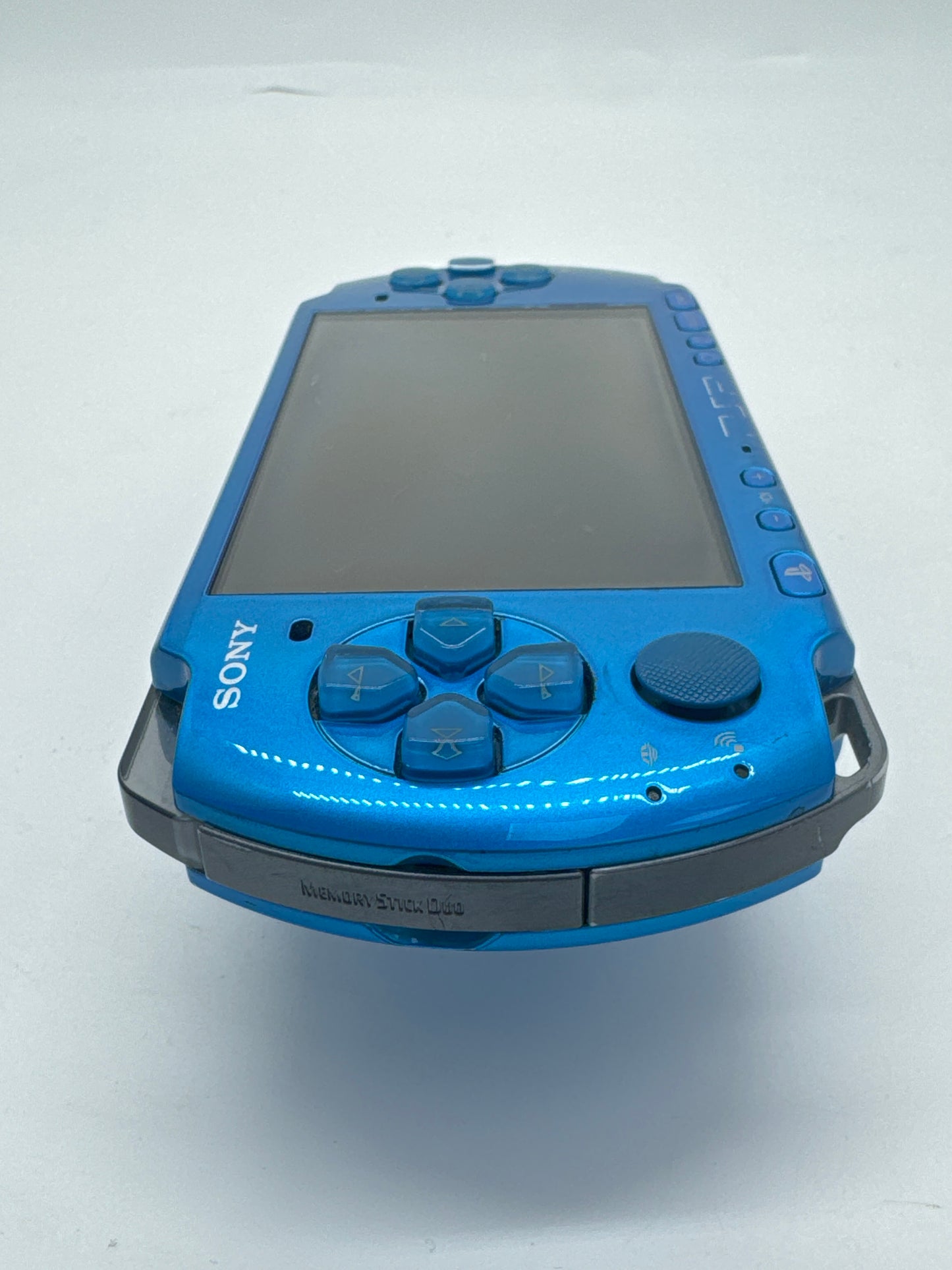 Sony PSP-3000 Metallic Blue Console Only #96 No Battery No Battery Lid AS IS