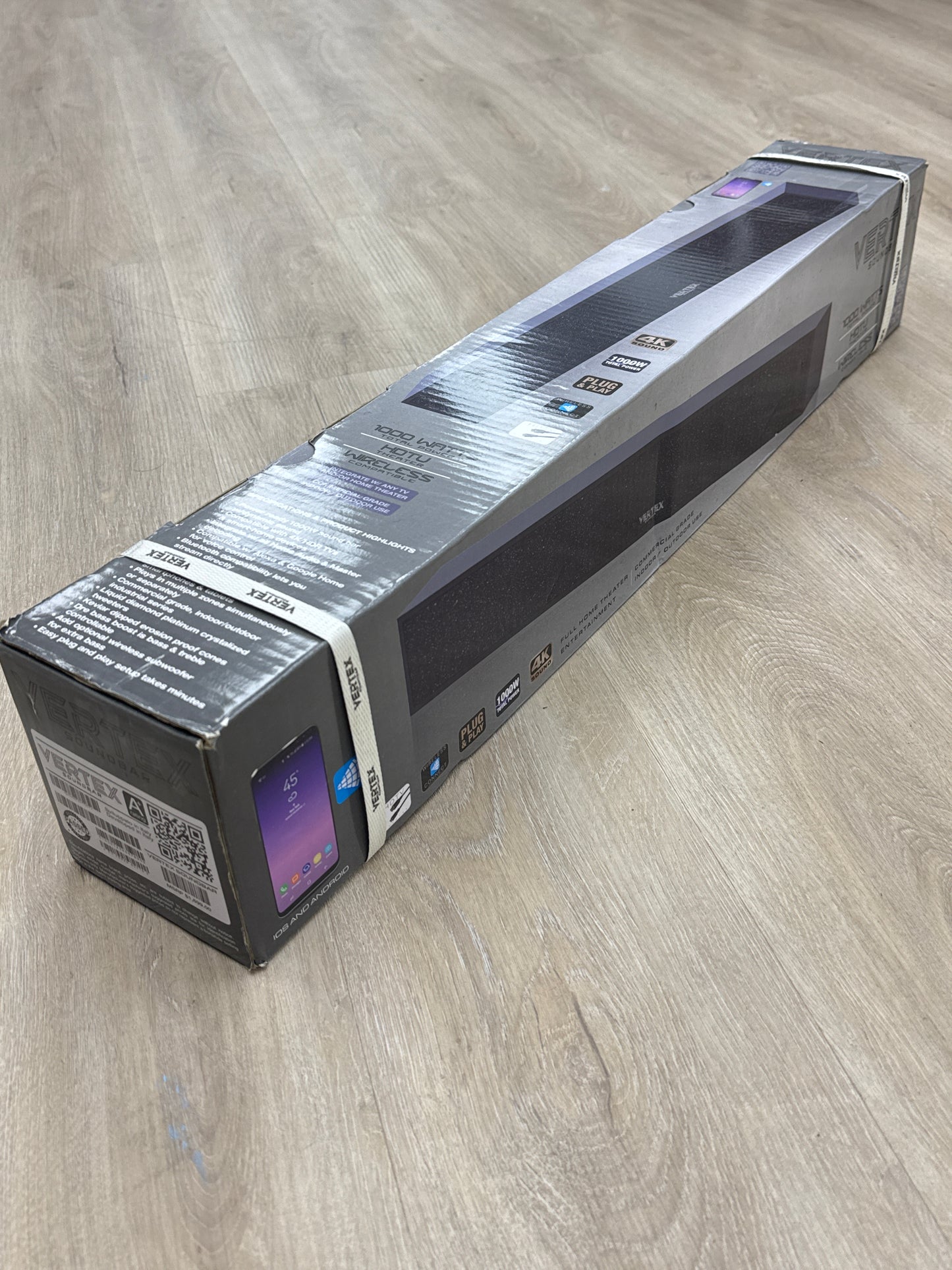 Vertex Soundbar 1000 Watts Wireless Compatible Home Theater Speaker FACTORY SEALED