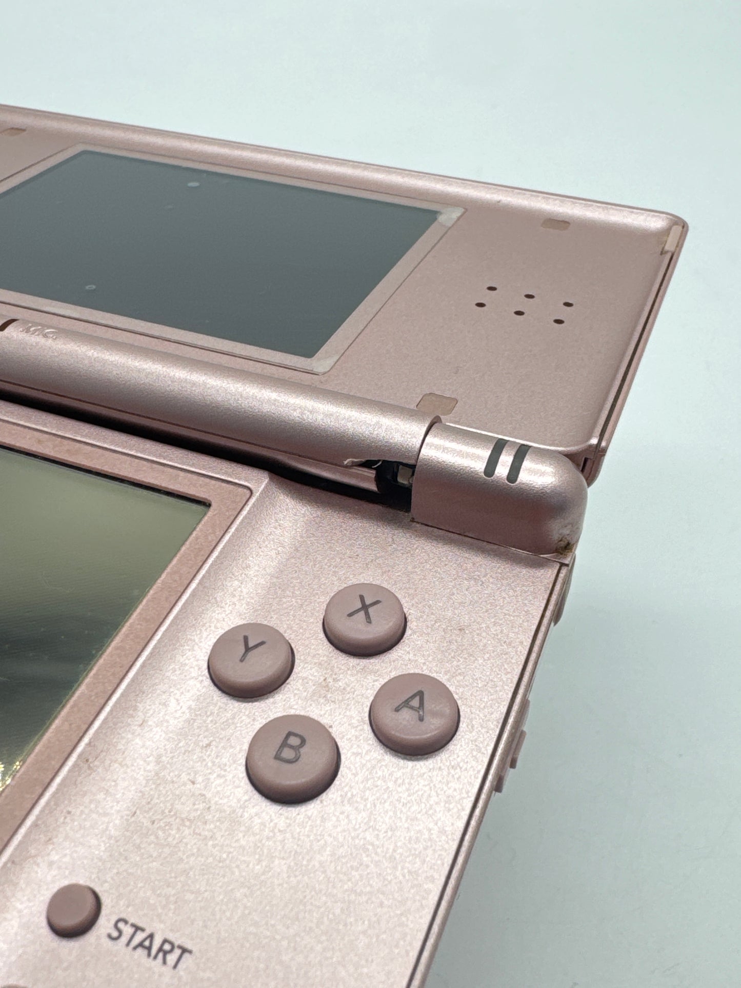 Nintendo DS Lite USG-001 Metallic Rose Console #50 Bad Hinge