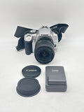 Canon EOS Digital Rebel XTi 10.1MP Silver DSLR Camera with 18-55mm Lens image 1
