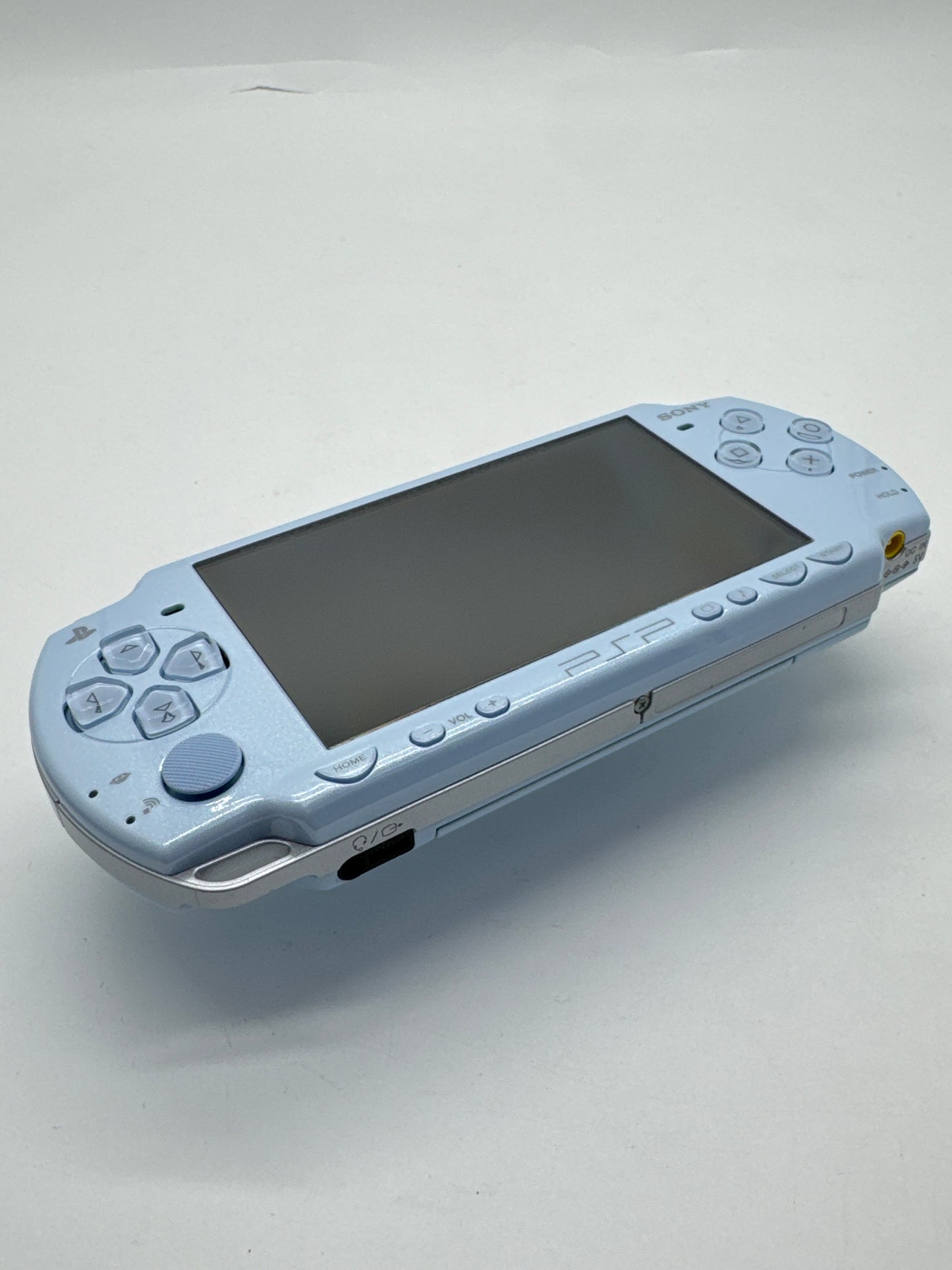 Sony PSP-2001 Felicia Blue Console w/ 1200mAh Battery #93 BAD SCREEN AS IS READ