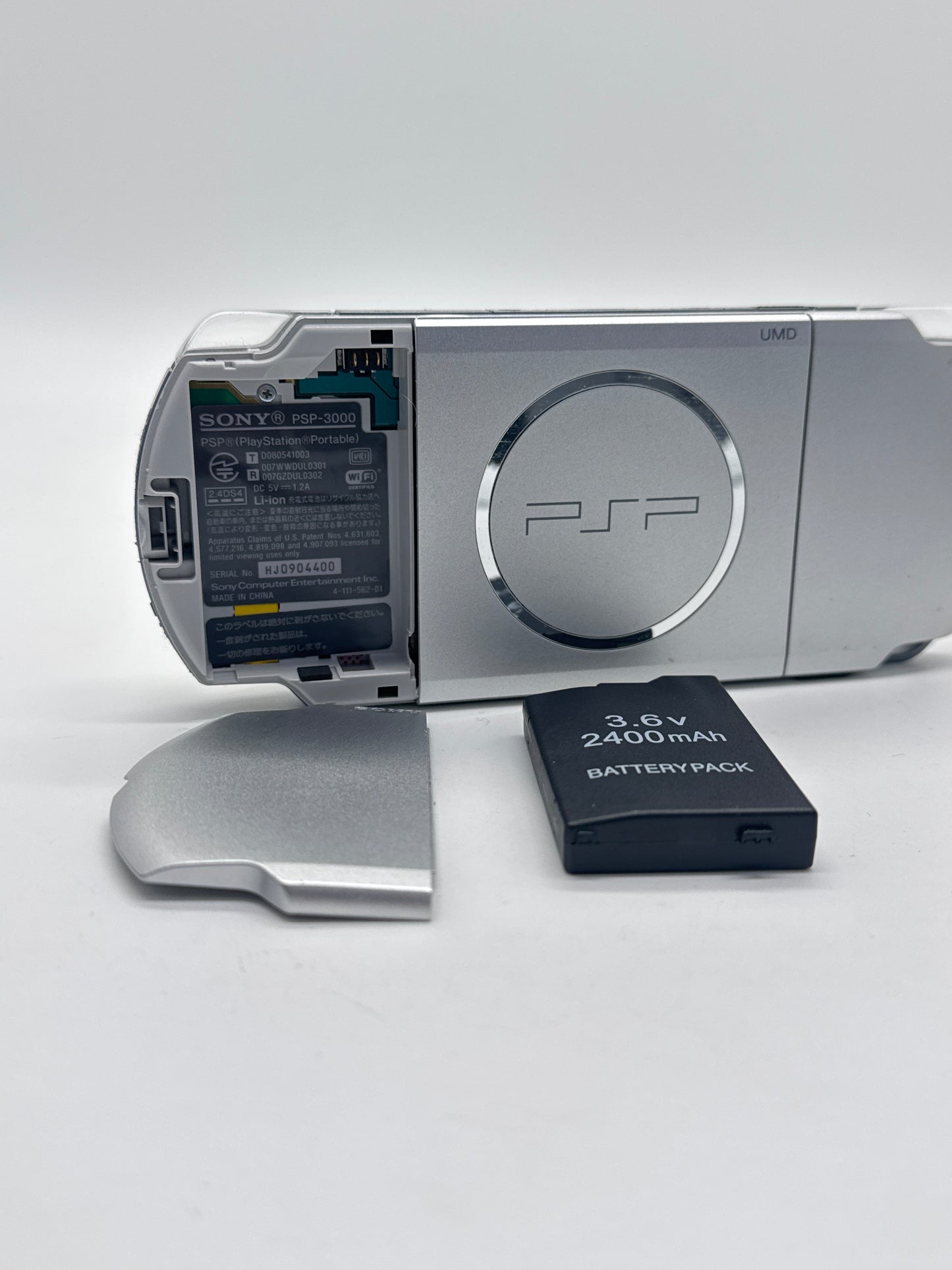 Sony PlayStation Portable PSP-3000 Mystic Silver Console w/ 2400mAh Battery #89