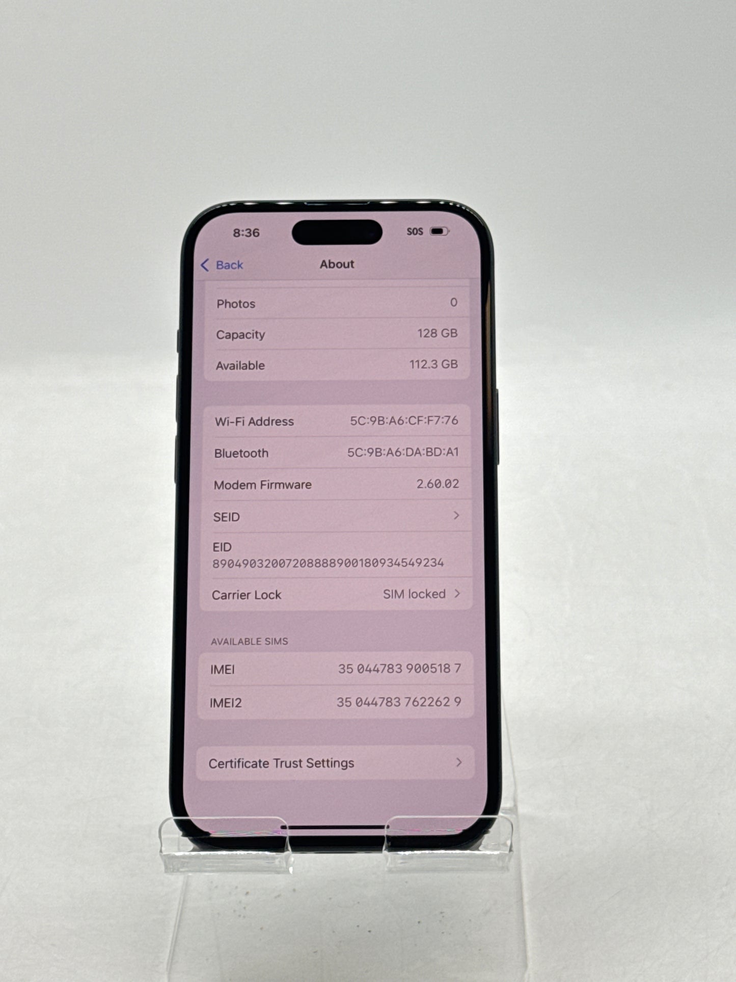 Boost Apple iPhone 15 A2846 128GB Black 100% Battery Health