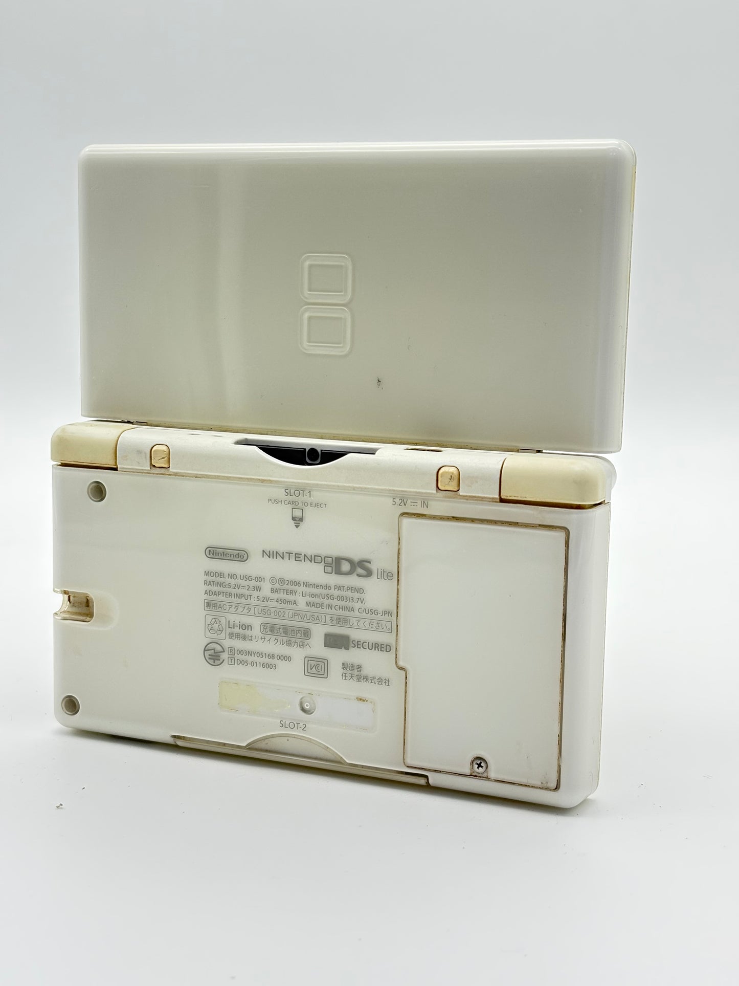 Nintendo DS Lite USG-001 Polar White Console UNTESTED AS IS #302