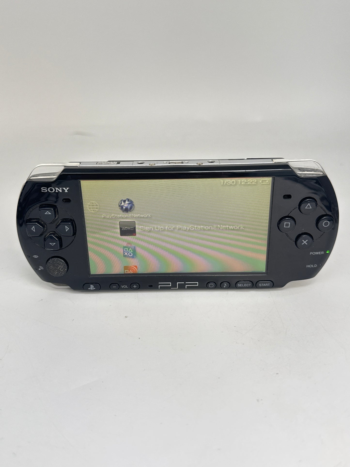 Sony PSP-3000 Piano Black Console #43 w/ 2400mAh Battery No Charger