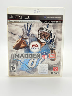Madden NFL 13 Sony PlayStation 3 PS3 Video Game Free Shipping