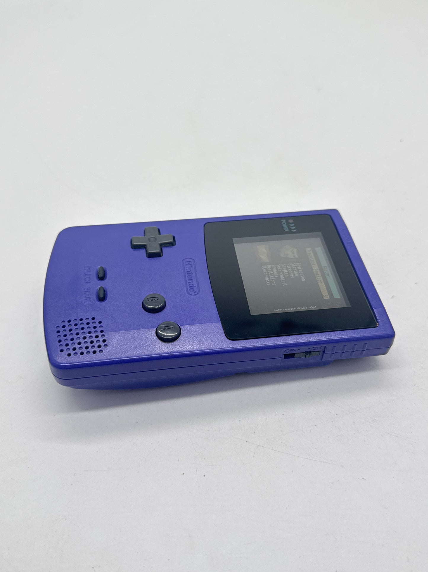 Nintendo Game Boy Color CGB-001 Purple Console #646 Aftermarket Lens or/and Shell