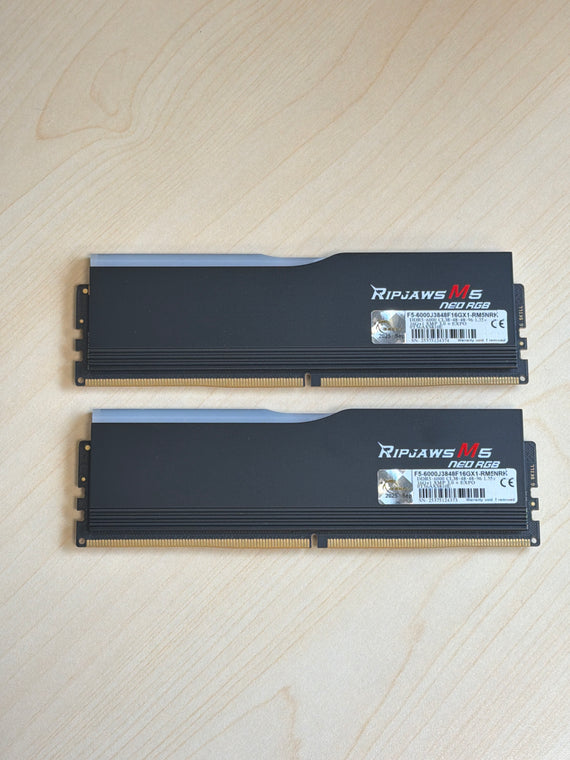 G.Skill RipJaws M5 Neo RGB 32GB (2x16GB) RAM DDR5 F5-6000J3848F16GX1-RM5NRK