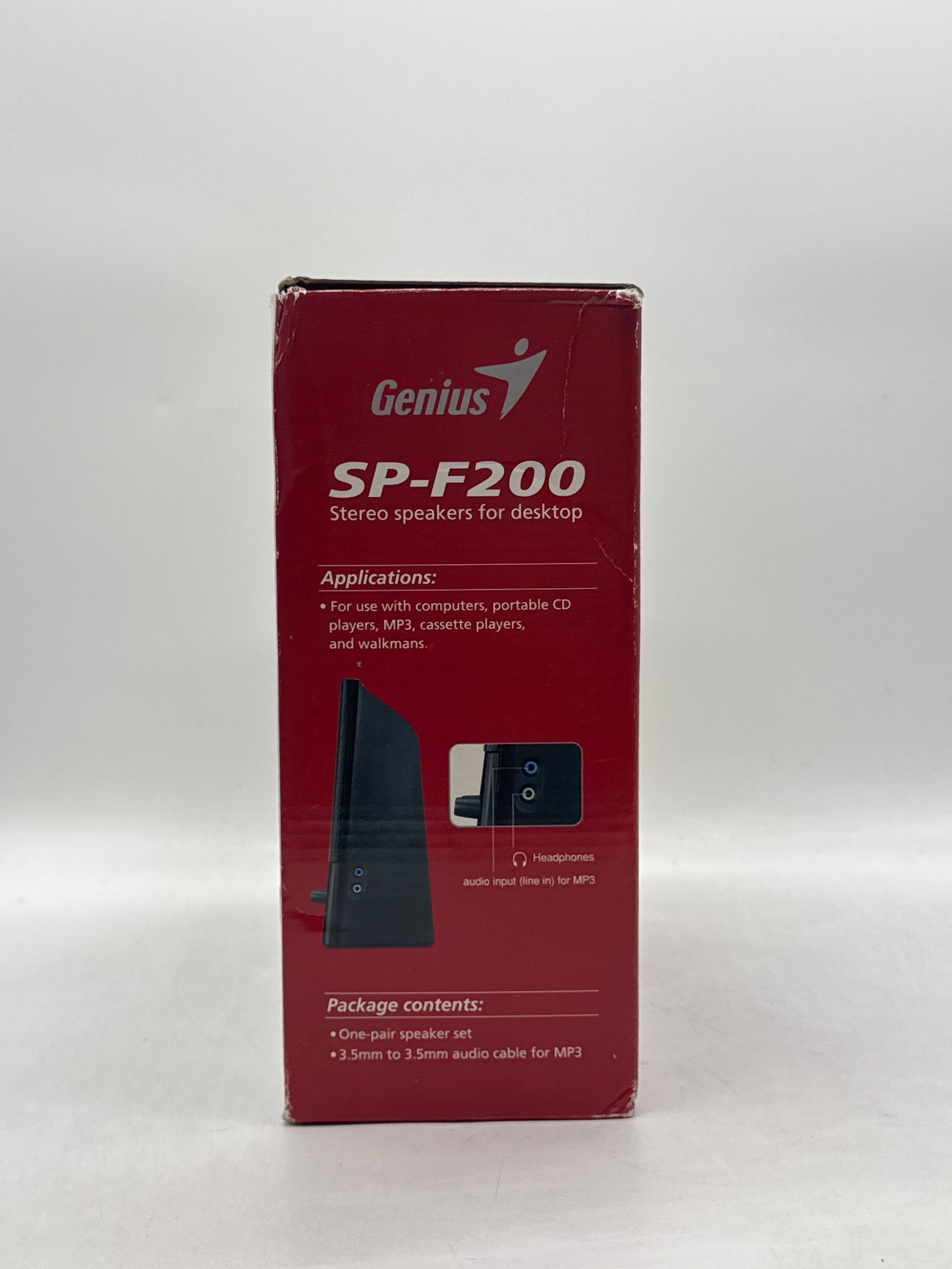 Genius F-Series SP-F200 6 Watts 2.0 Stereo Speakers - Open Box