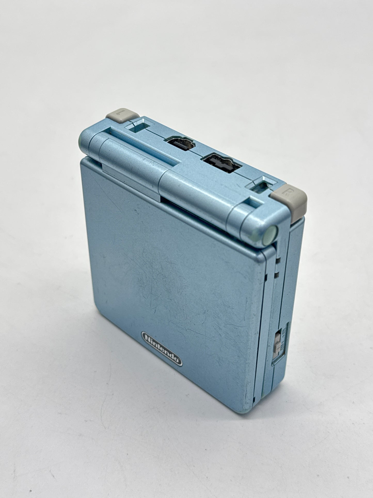 Nintendo Game Boy Advance SP AGS-001 Pearl Blue Console Only #405