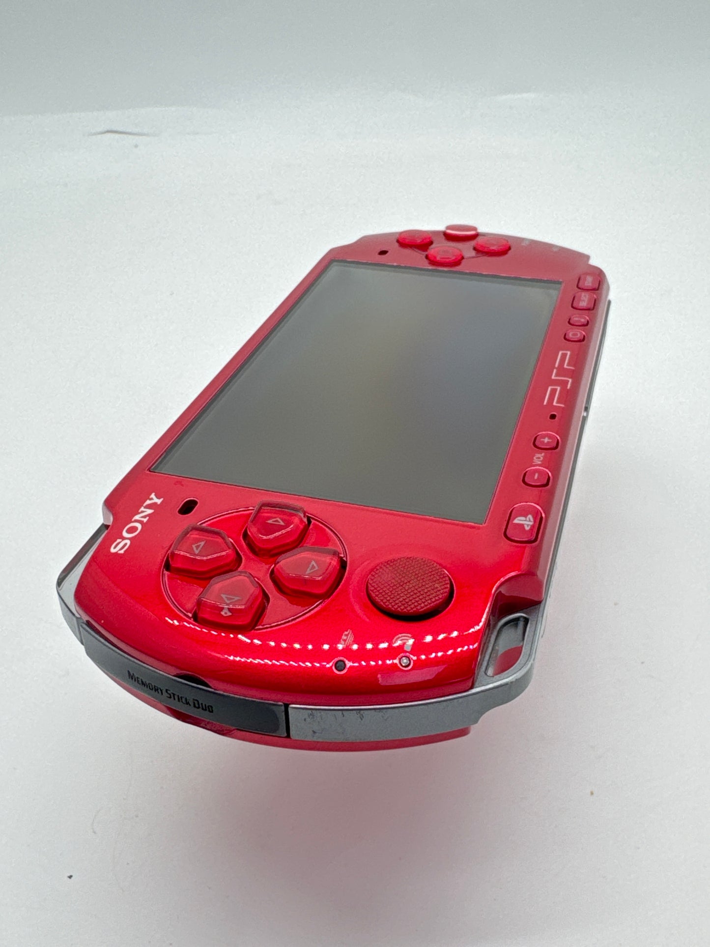 Sony PSP-3000 Red Console #439 w/ 1200mAh Battery