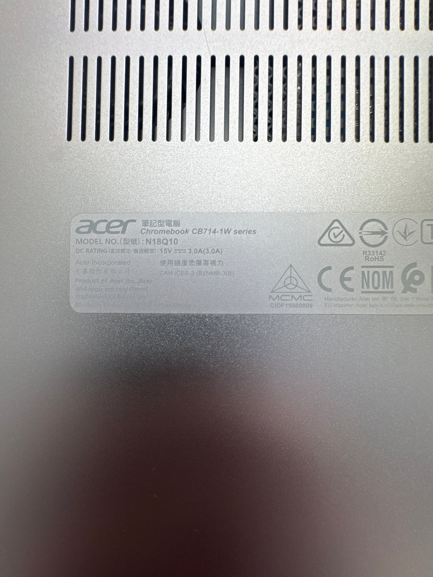 Acer Chromebook CB714 14" Core i5-8250U 1.6 GHz 8GB RAM 64GB eMMC - Read!