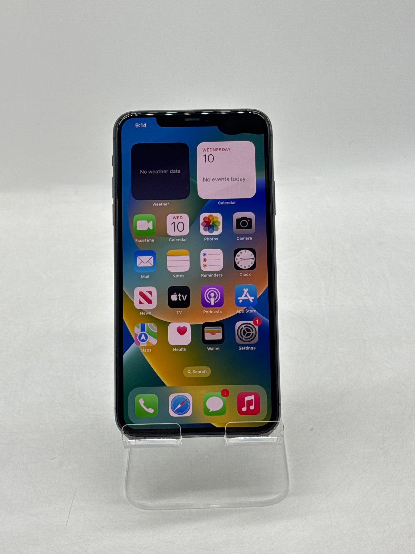 US Cricket Apple iPhone 11 Pro Max A2161 64GB Space Gray - Cracked Back Read!