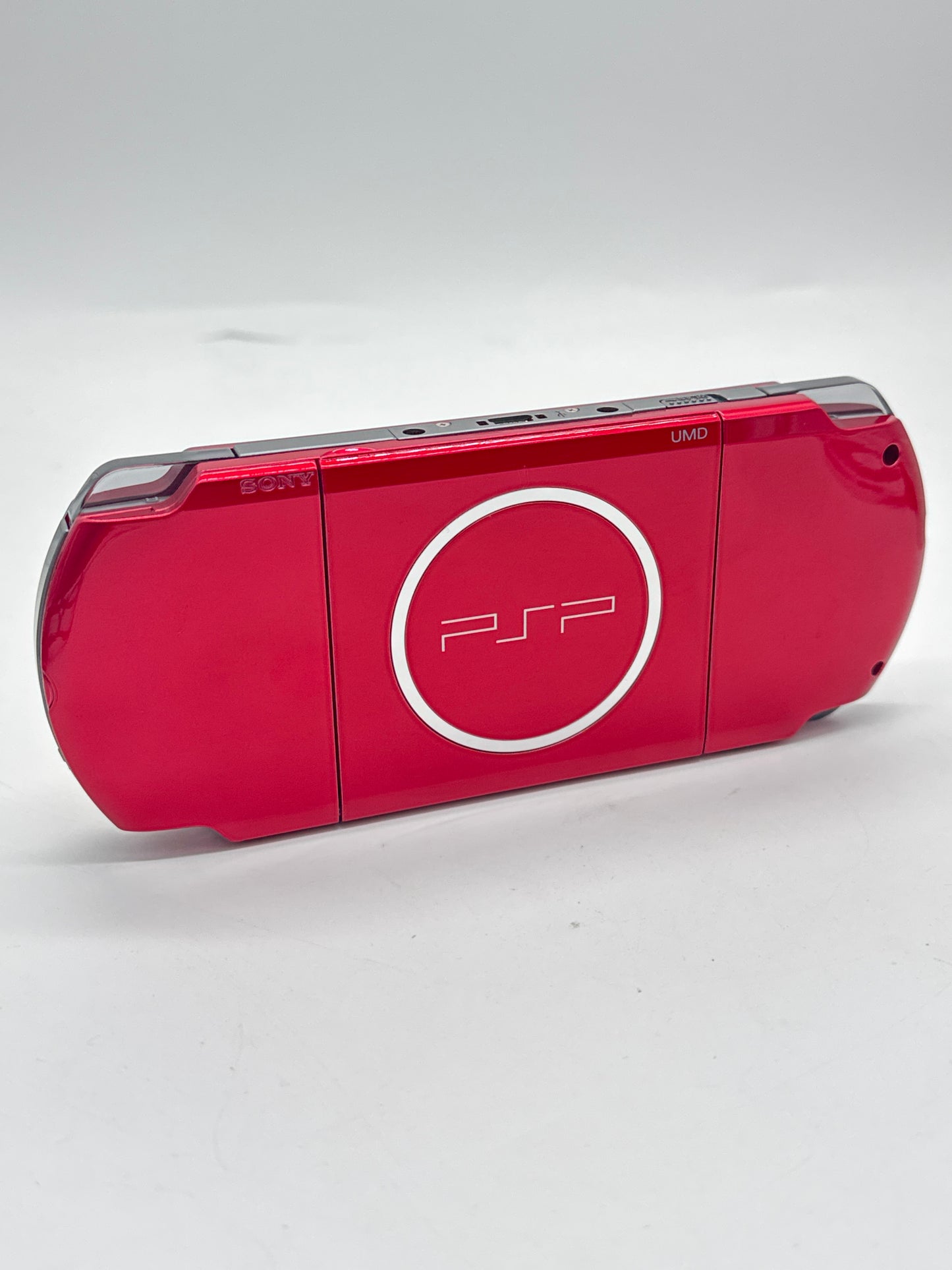 Sony PSP-3000 Red Console #64 w/ 2400mAh Battery No Charger