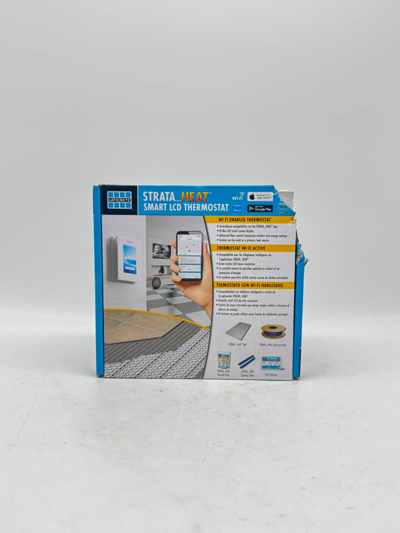 New In Box Strata Heat Smart LCD Thermostat Wi-Fi Connectivity Damaged Box