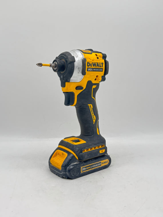 DeWalt DCF850 20V MAX Brushless 1/4" Impact Driver Black 1 Battery Used