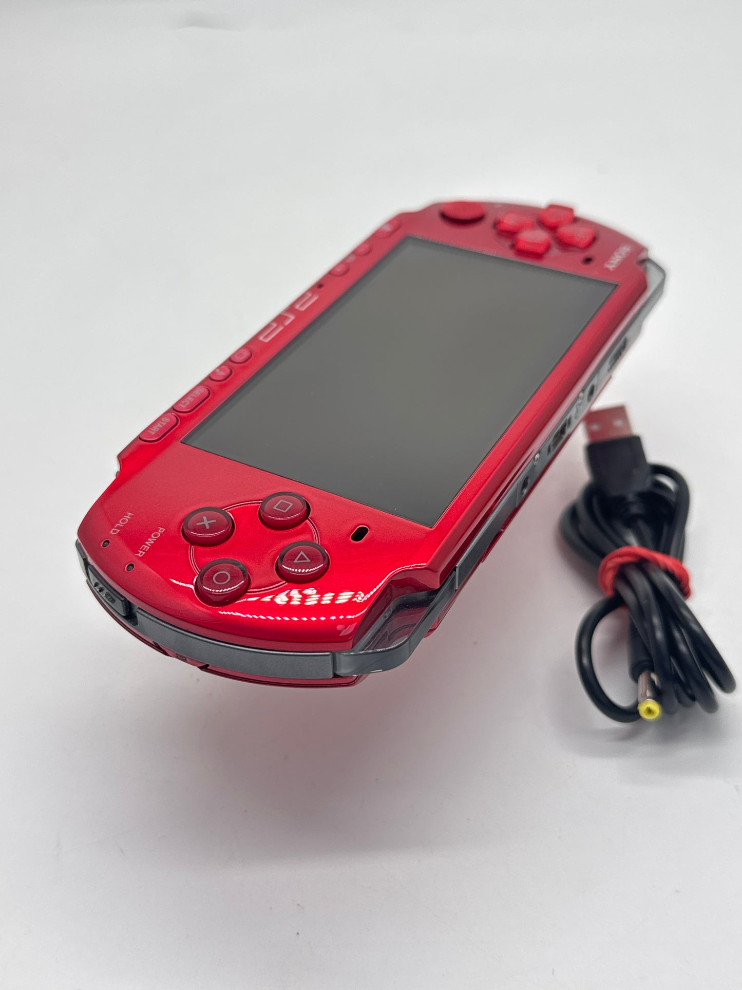 Sony PSP-3000 Red Console #58 w/ 2400mAh Battery & Charger