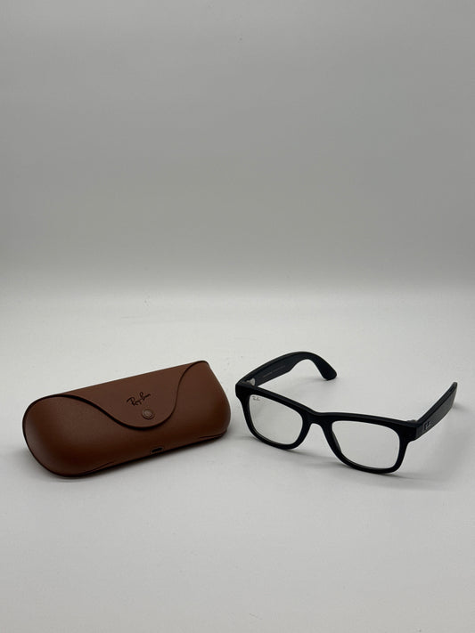 Meta Ray-Ban Wayfarer Smart Glasses RW4008 Matte Black/Clear 601SM1