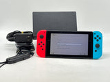 Nintendo Switch HAC-001 32GB Neon Red Blue Joy-Con w/ Dock Charger HDMI Used 2 image 1