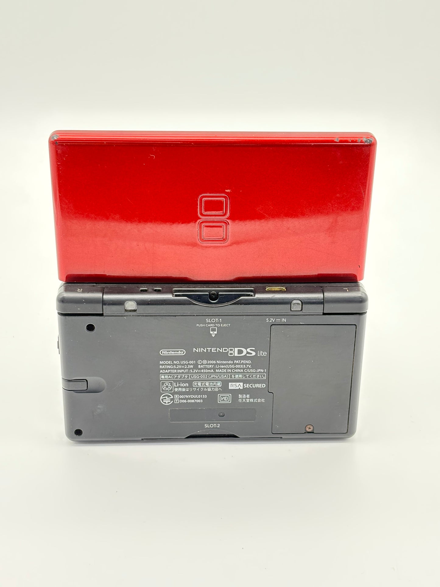 Nintendo DS Lite USG-001 Red Console UNTESTED AS IS #311