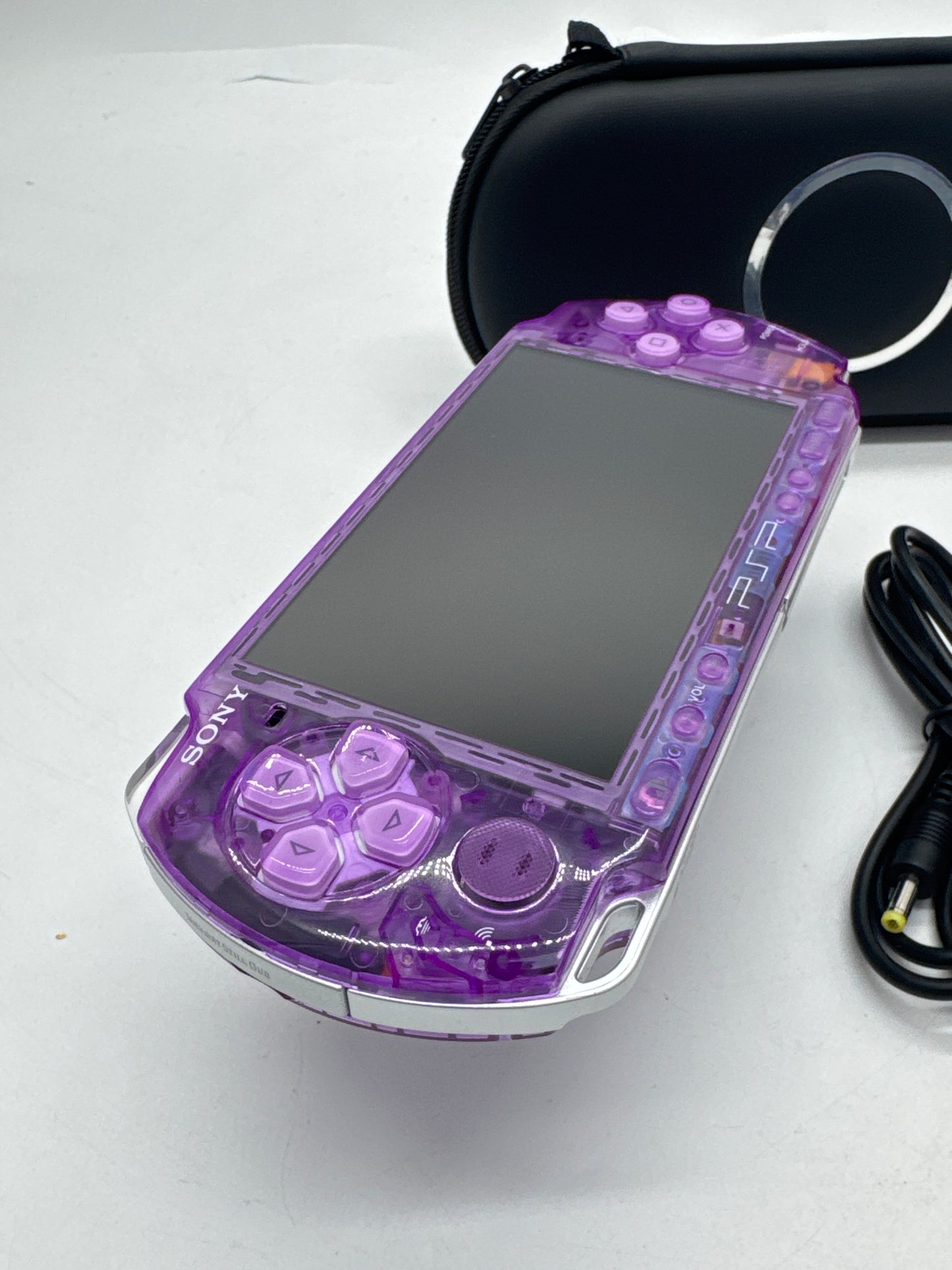Sony PlayStation Portable PSP-3006 Clear Purple Console Bundle #334