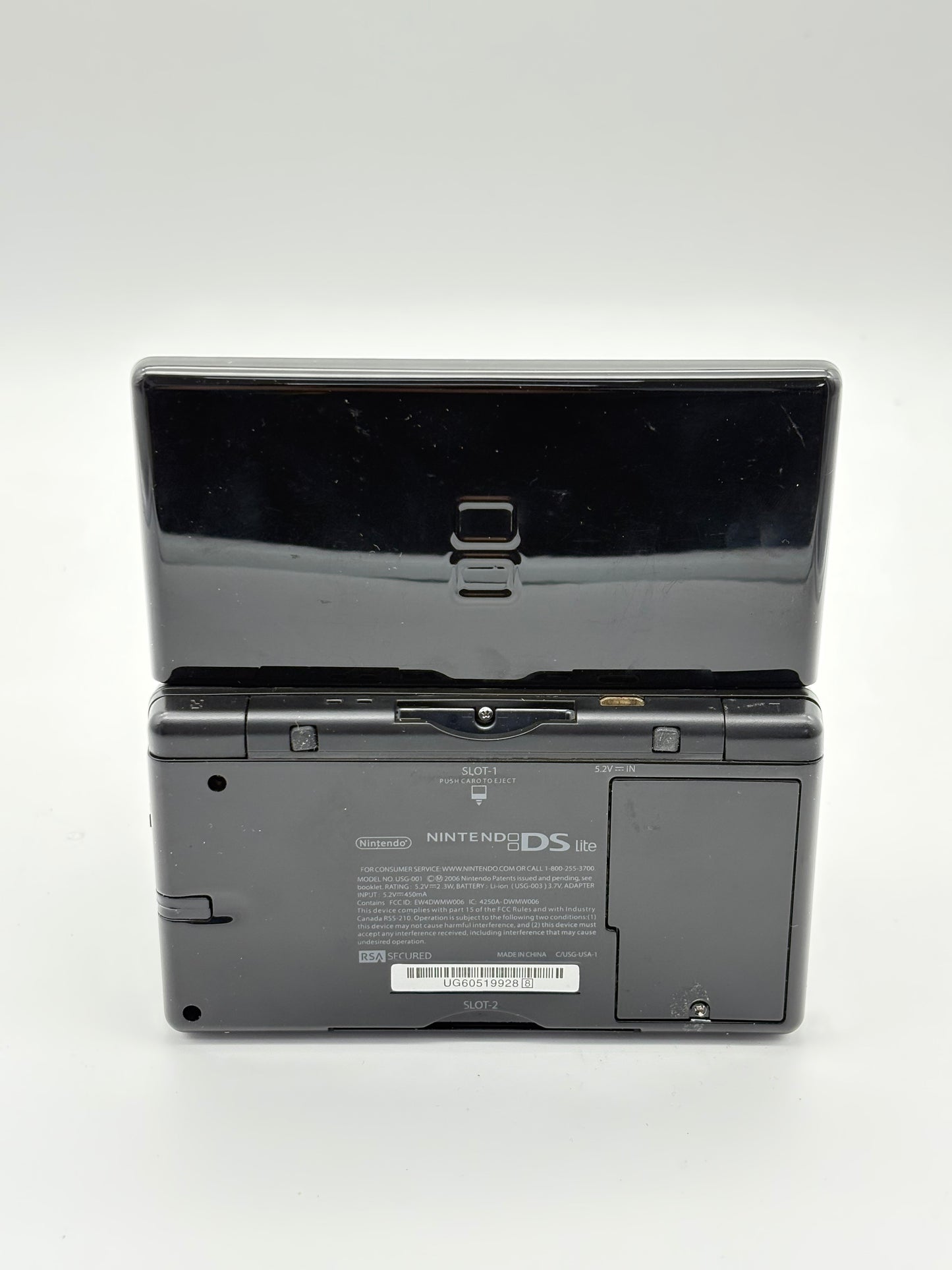 Nintendo DS Lite USG-001 Black Console UNTESTED AS IS #300