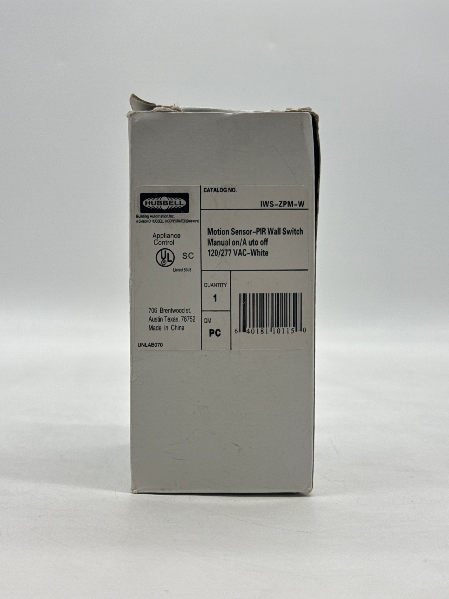 New HUBBELL IWS-ZPM-W Motion Sensor PIR Wall Switches