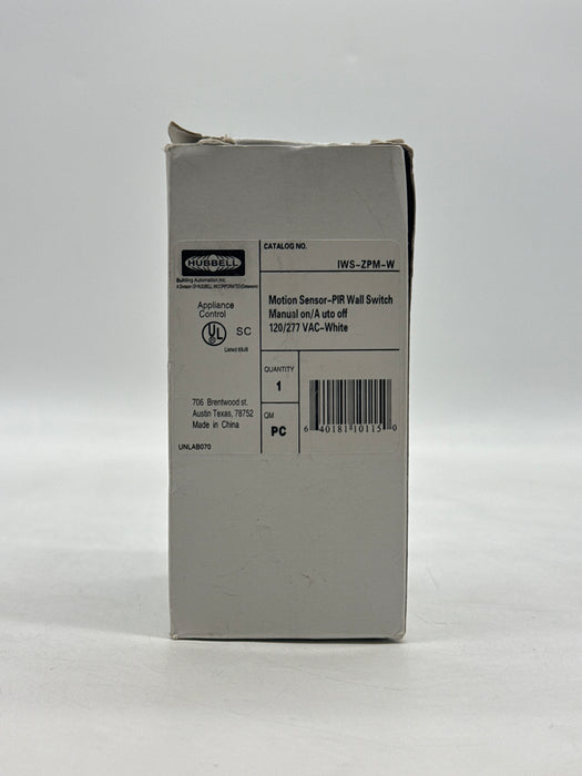 New HUBBELL IWS-ZPM-W Motion Sensor PIR Wall Switches