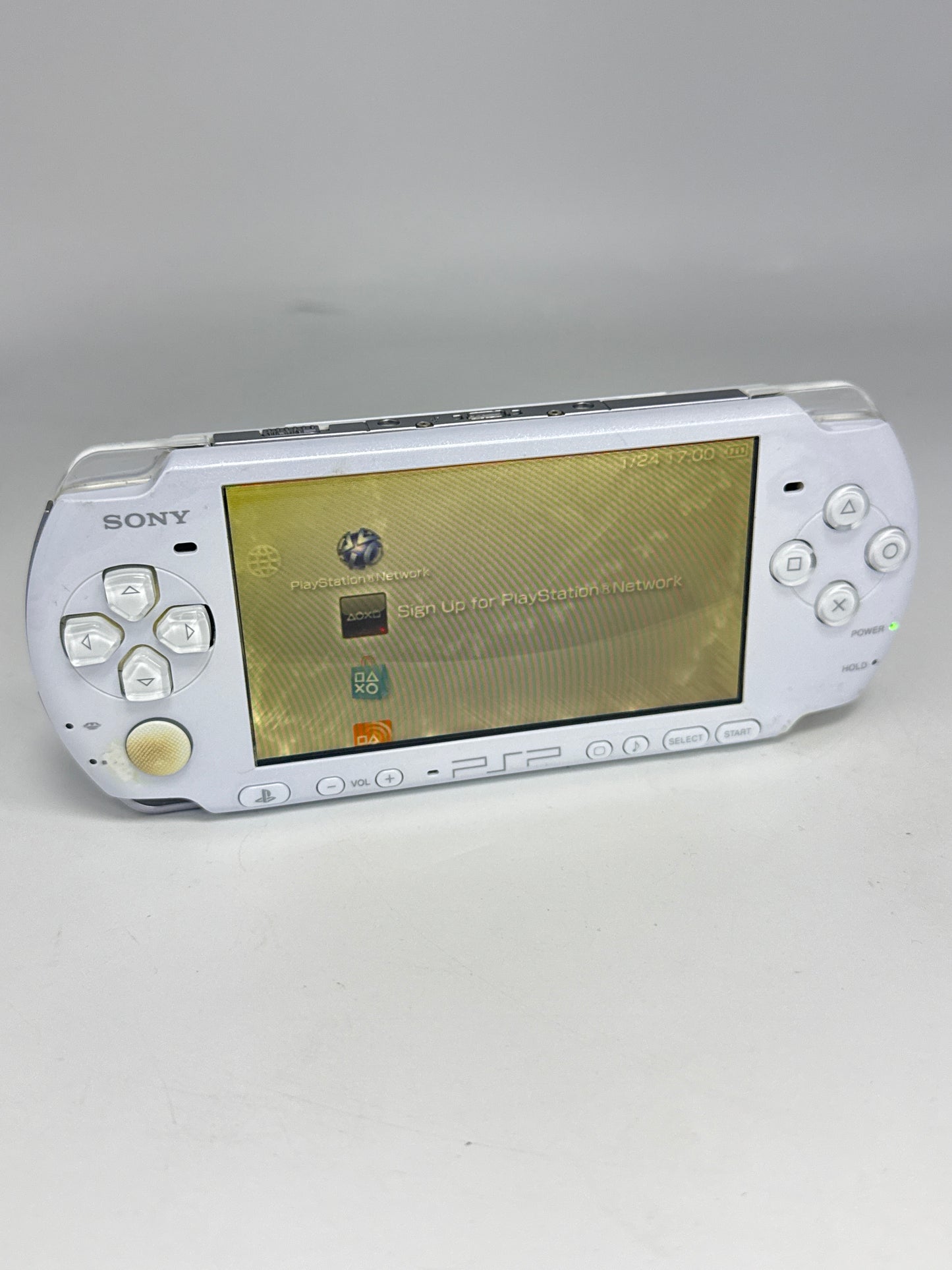 Sony PSP-3000 White Console #284 BAD DISPLAY & BAD DISC DRIVE AS IS
