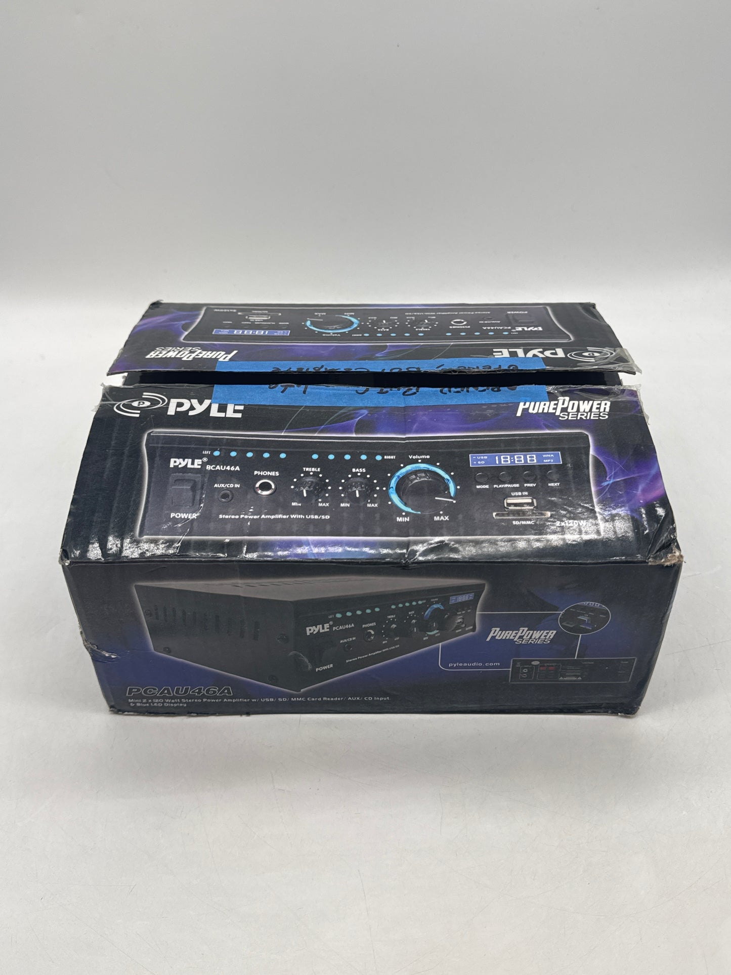 PYLE PCAU46A Mini 2 X 120W Stereo Power Amplifier - Open Box