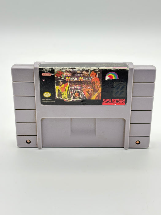 WWF Super WrestleMania Super Nintendo SNES Game Cartridge Free Shipping