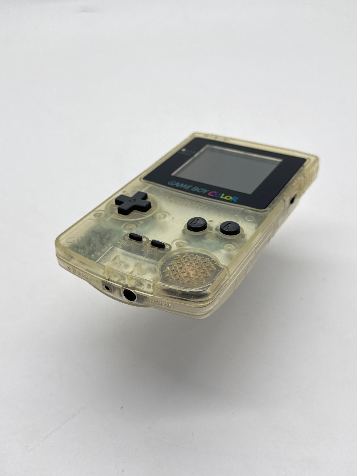 Nintendo Game Boy Color CGB-001 Clear Console #18 Faulty Volume - Buttons Hard to Press