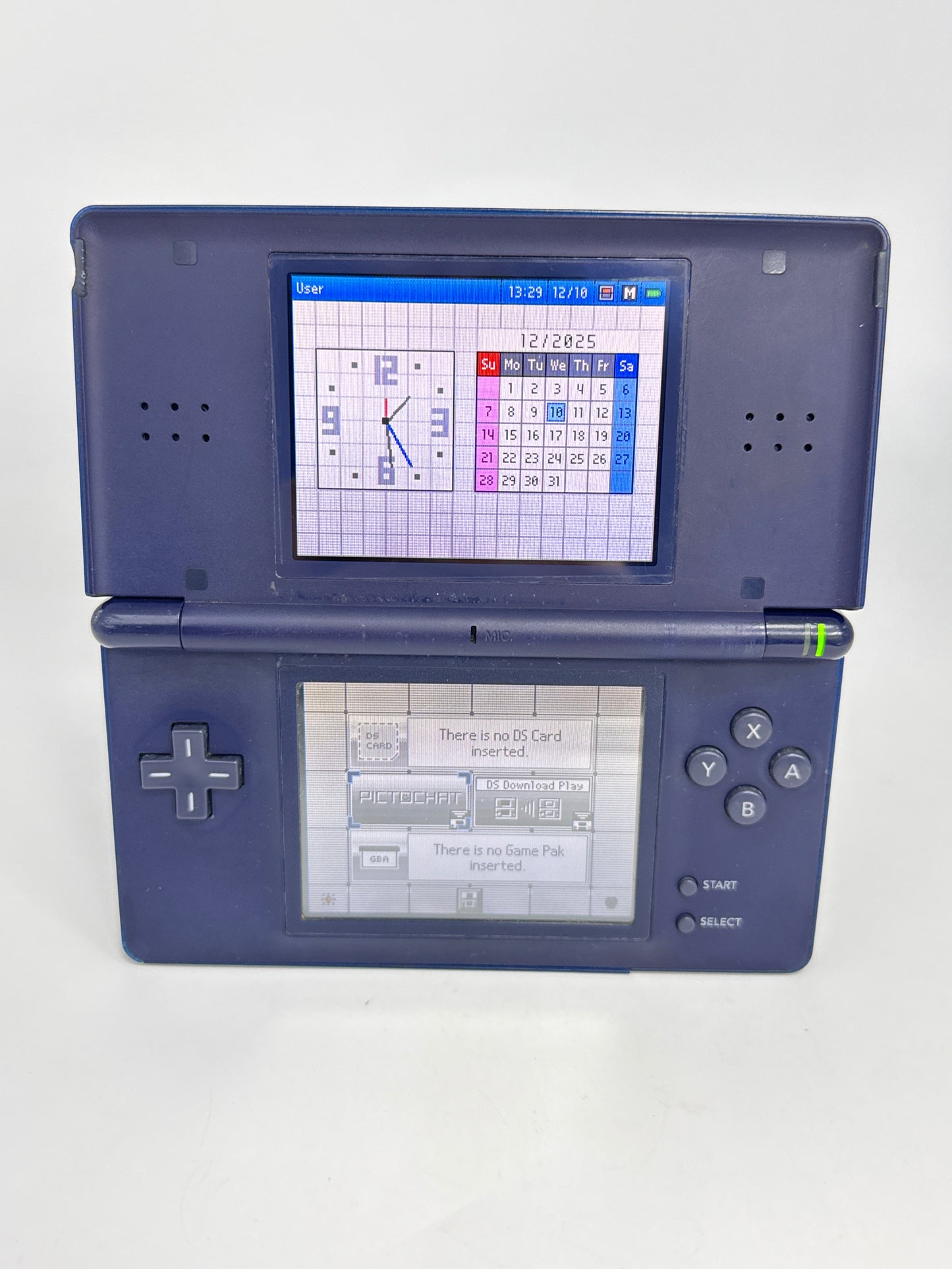 Nintendo DS Lite USG-001 Cobalt Blue Console #56 Bad Hinge