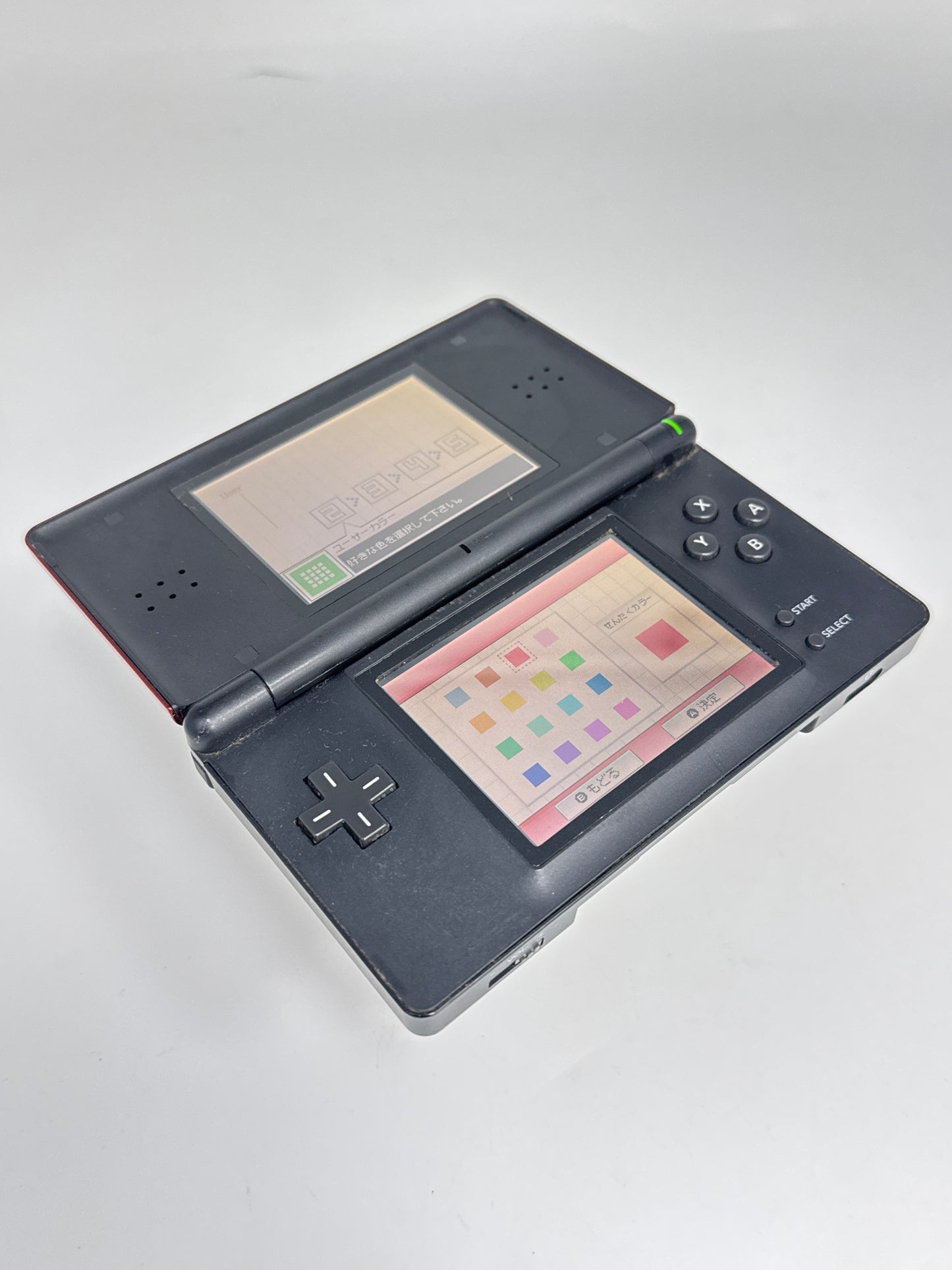 Nintendo DS Lite USG-001 Crimson Red Black Console #53 Exterior Stickers