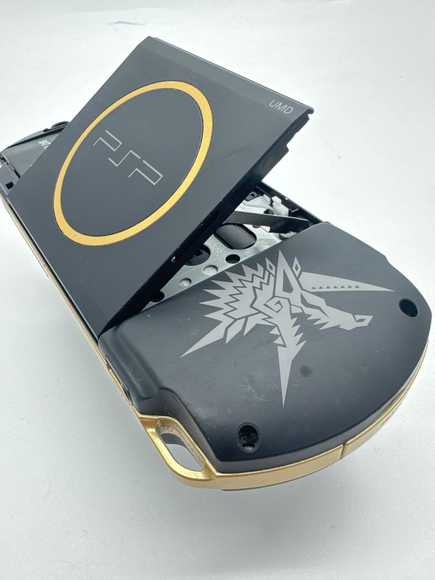 Sony PSP-3000 Monster Hunter Portable 3rd Hunters No Back Lid Bad Screen #276 Limited