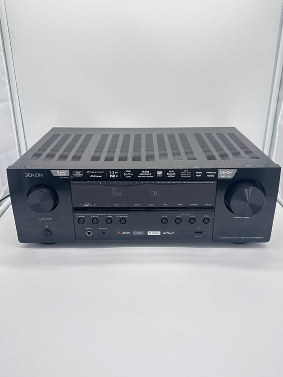 Denon AVR-S650H 5.2 Channel 4K AV Receiver HDMI Bluetooth w/ Remote