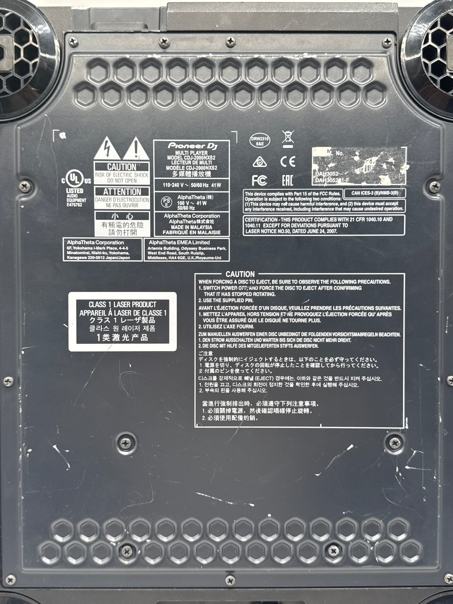 Pioneer DJ CDJ-2000NXS2 Professional Multi-Player - Read!