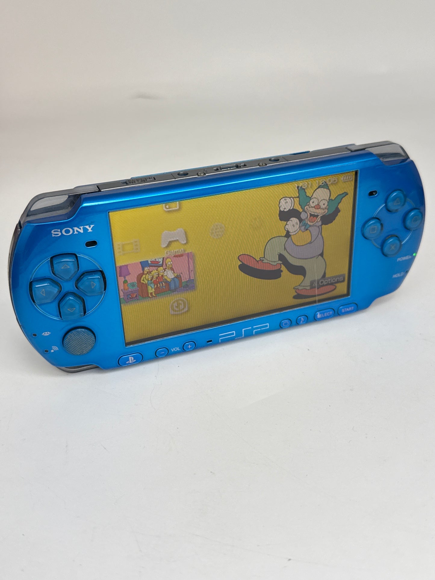 Sony PSP-3000 Blue Console #55 w/ 1200mAh Battery No Charger