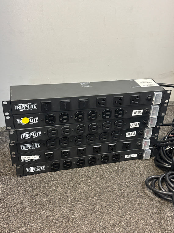 Tripp Lite RS-1215 12-Outlet Rackmount Power Strip Mixed Lot of 6