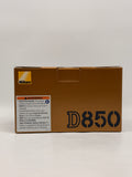 Nikon D850 FX-Format Digital SLR Camera Body Only Black US Version Open Box image 3