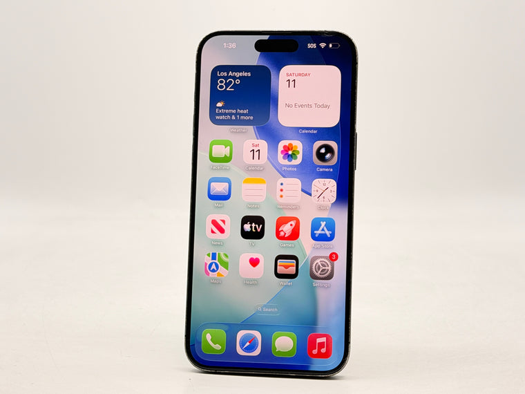 Spectrum Apple iPhone 15 Pro Max A2849 256GB Blue Titanium 87% BH - Cracked Read