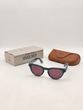 Ray-Ban Meta Headliner RW4009 Glasses Shiny Jeans Frame Polar Dusty Red Lens image 1