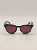Ray-Ban Meta Headliner RW4009 Glasses Shiny Jeans Frame Polar Dusty Red Lens image 3