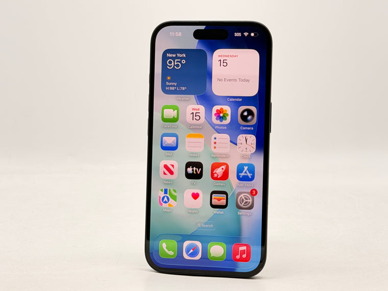 Unlocked Apple iPhone 16 A3081 128GB Black 100% BH 11 Cycle